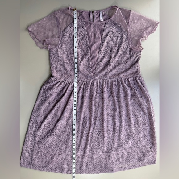 Xhilaration Fairy Goth Lace Cocktail Dress Violet Purple Y2K Women’s XXL - Picture 7 of 16
